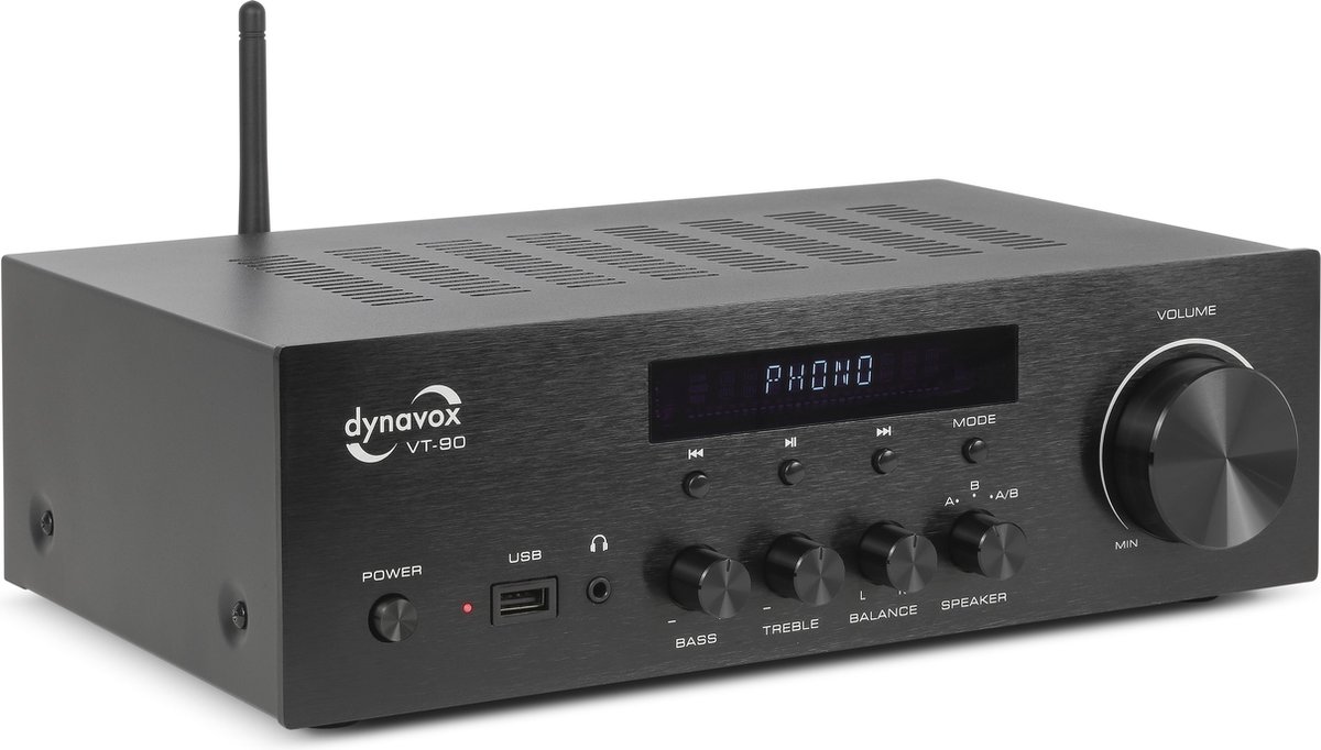 Dynavox VT-90 Amplificateur stéréo 1 x 180 W noir