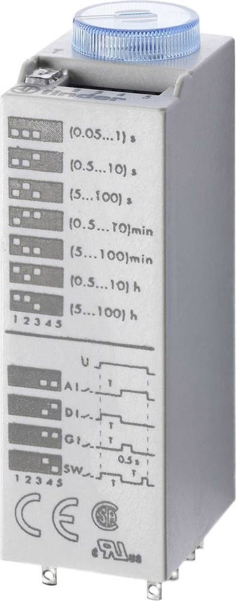 Finder 85.02.0.024.0000 Relais temporisé 85.02.0.024.0000 24 V/AC, 24 V/DC multifonction
