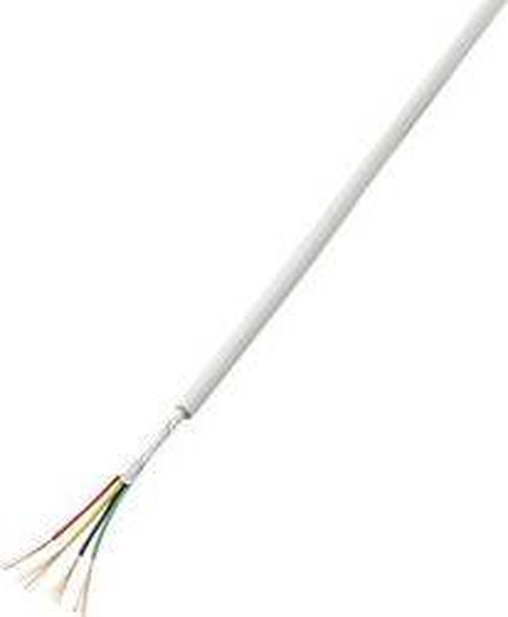 TRU COMPONENTS 1565796 Câble dalarme LiYY 20 x 0.22 mm² blanc 50 m