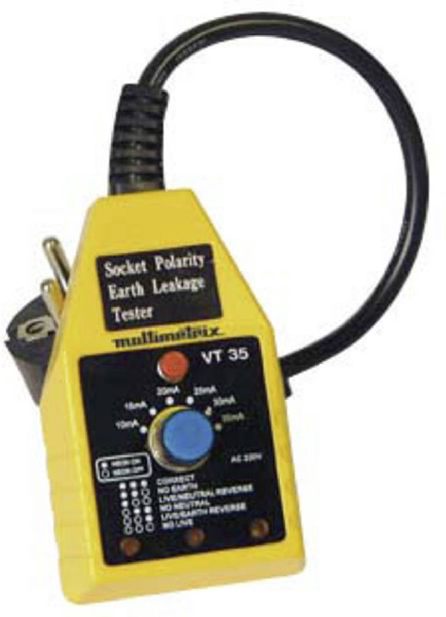 Testeur rapide FI Multimetrix VT 35 CAT II 250 V LED