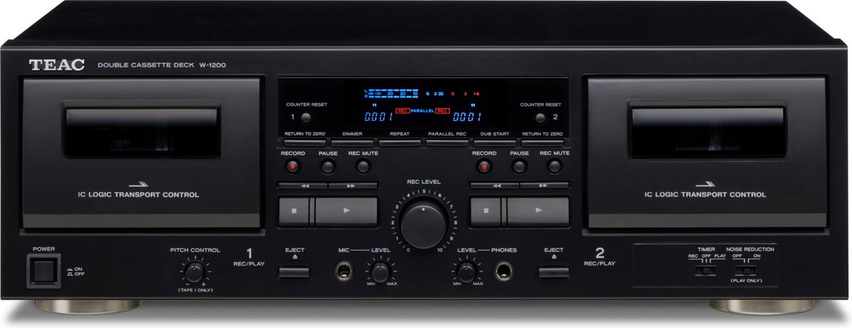 TEAC W-1200 Lecteur de cassettes noir