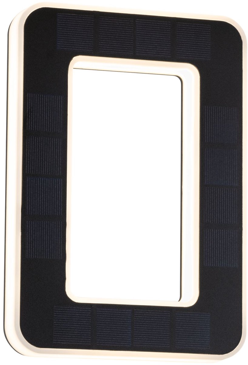 Paulmann 79851 4000870798515 Eclairage solaire pour numéro de maison CEE: A (A - G) 0.20 W blanc chaud noir