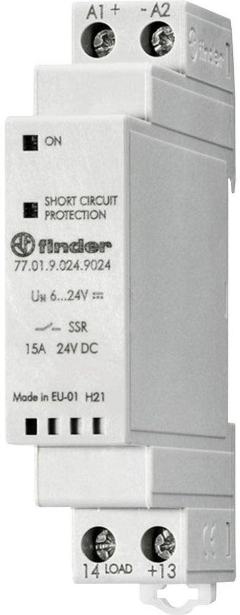 Finder Relais à semi-conducteurs 77.01.9.024.8050 5 A Tension de contact (max.): 265 V/AC à commutation au zéro de tension 1 pc(s)