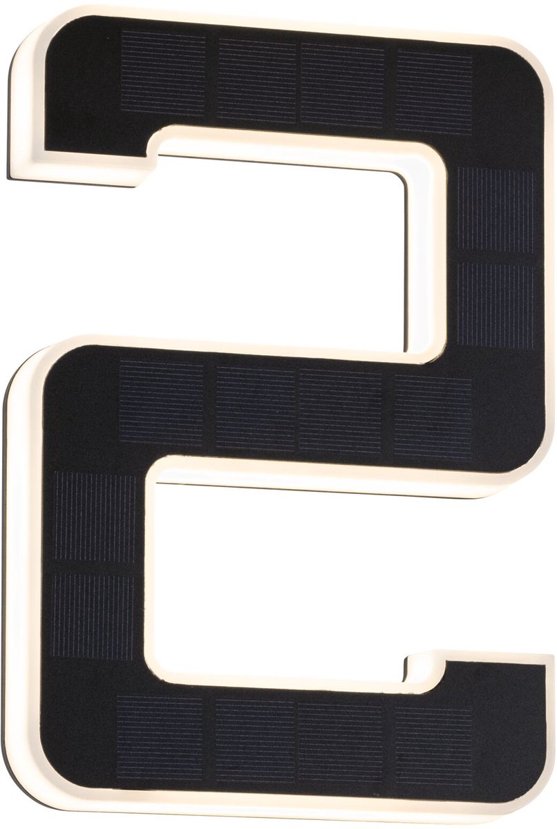 Paulmann 79843 4000870798430 Eclairage solaire pour numéro de maison CEE: A (A - G) 0.20 W blanc chaud noir