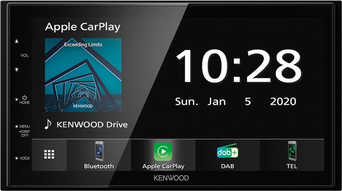 Kenwood DMX5020DABS Ampli-tuner multimédia 2 DIN connexion possible à une caméra de recul, kit mains libres bluetooth