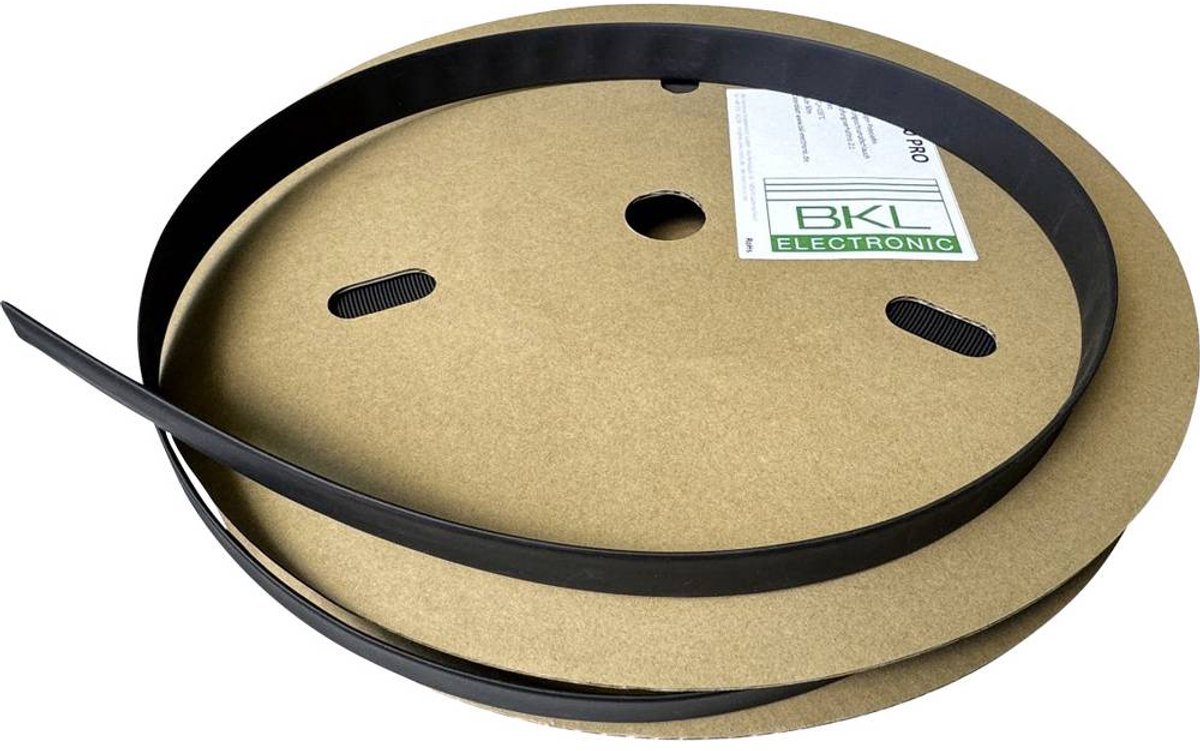 BKL Electronic 074283 Gaine thermorétractable noir 6.4 mm 3.2 mm Taux de retreint:2:1 100 m