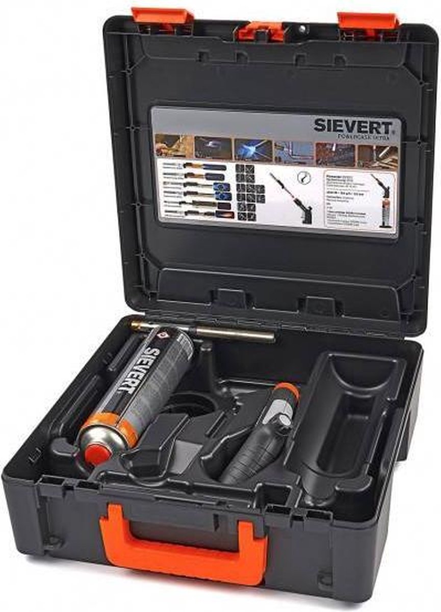 Sievert Powercase Ultra Lampe à souder 2100 °C avec bouteille de gaz 1 pc(s)