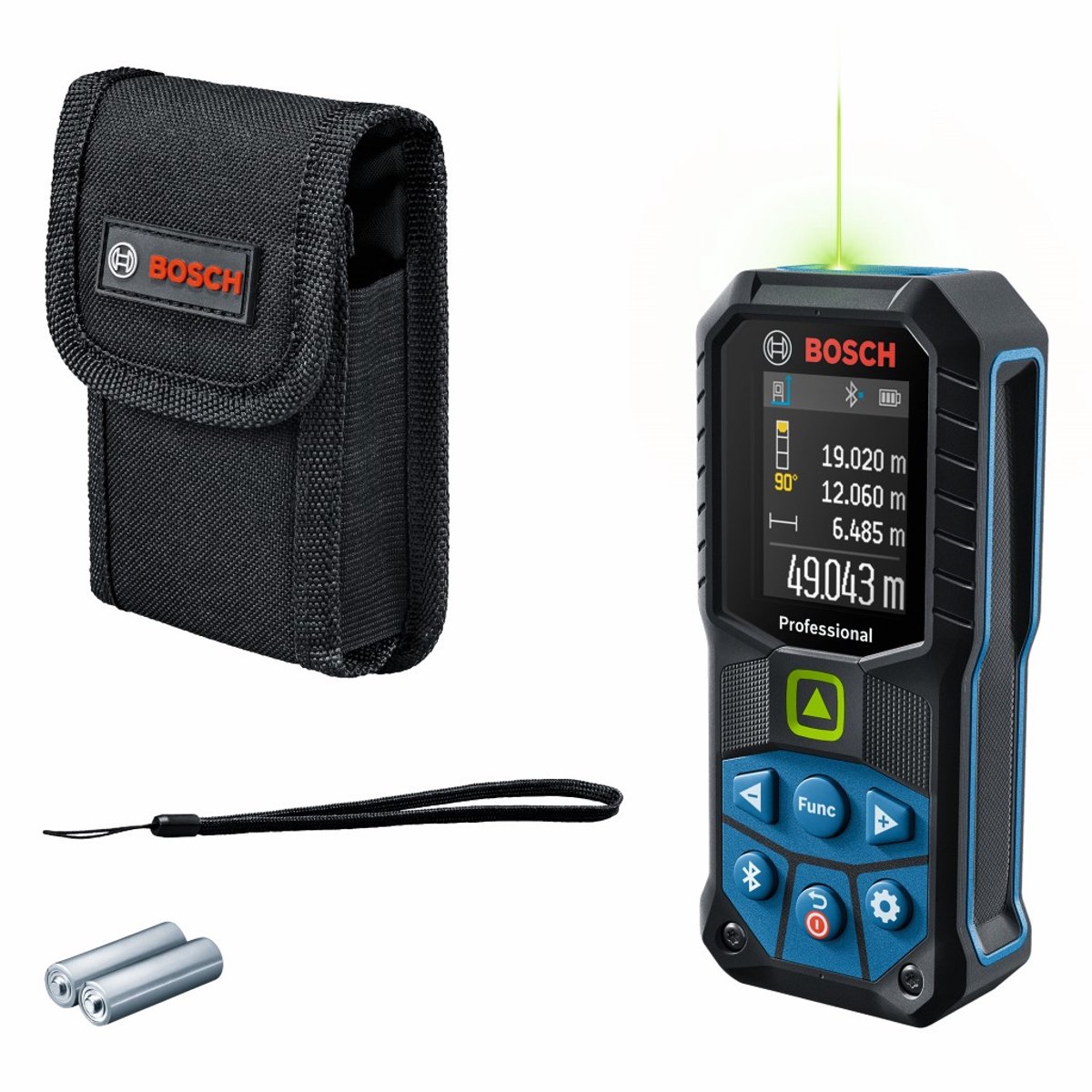 Bosch Professional GLM 50-27 CG Télémètre laser Bluetooth, application informative, adaptateur de trépied 6,3 mm (1/4) 50 m