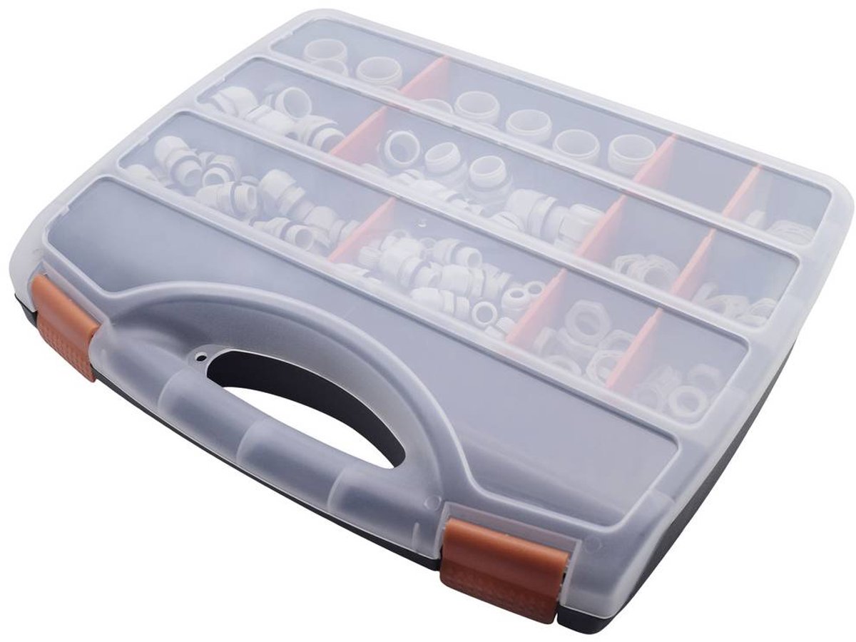 Quadrios 2102CA111 Assortiment de presse-étoupes étanche PA66 gris clair (RAL 7035) 1 set
