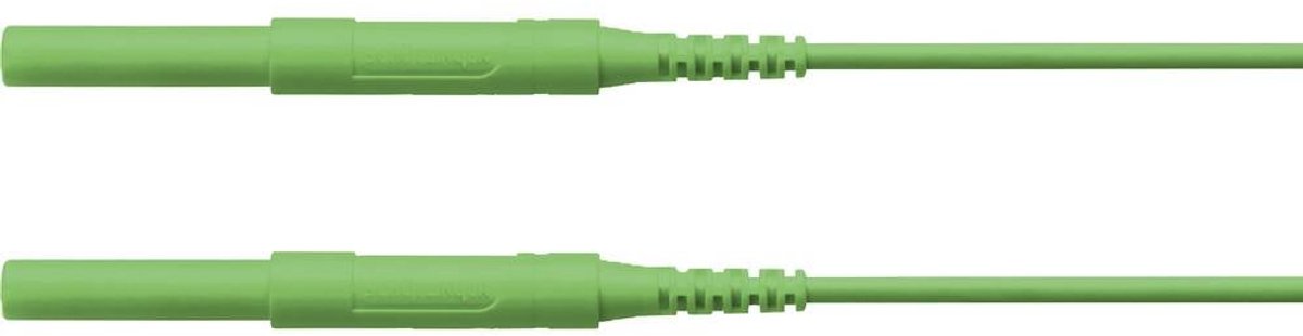 Schützinger Cordon de mesure de sécurité mâle 4 mm mâle 4 mm 200.00 cm vert 1 pc(s)