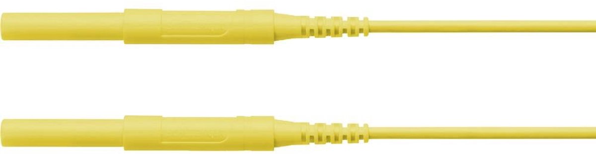 Schützinger Cordon de mesure de sécurité mâle 4 mm mâle 4 mm 200.00 cm jaune 1 pc(s)