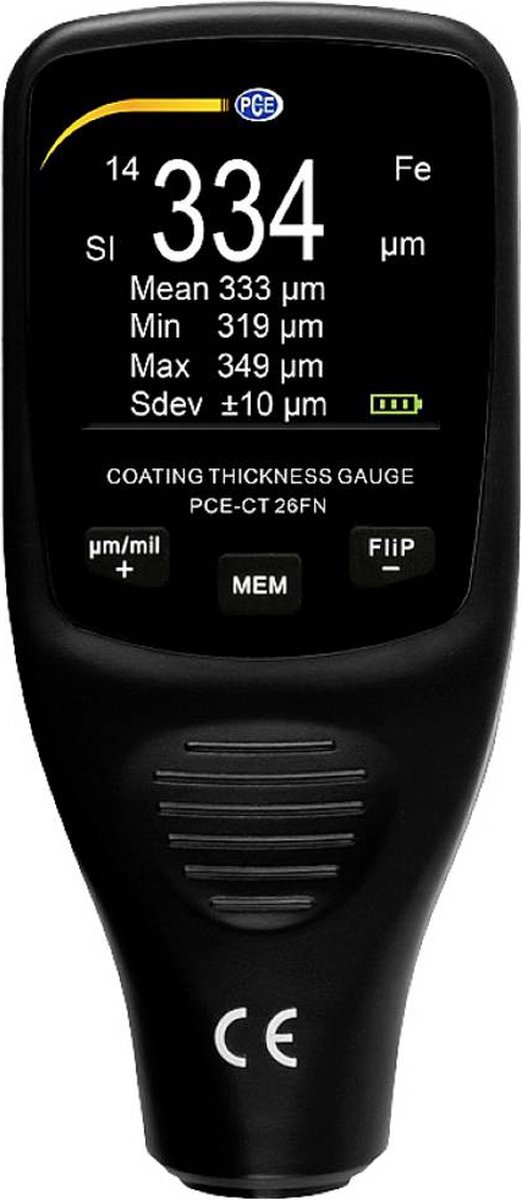 PCE Instruments PCE-CT 26FN Jauge dépaisseur de matériau 0 - 1250 mm