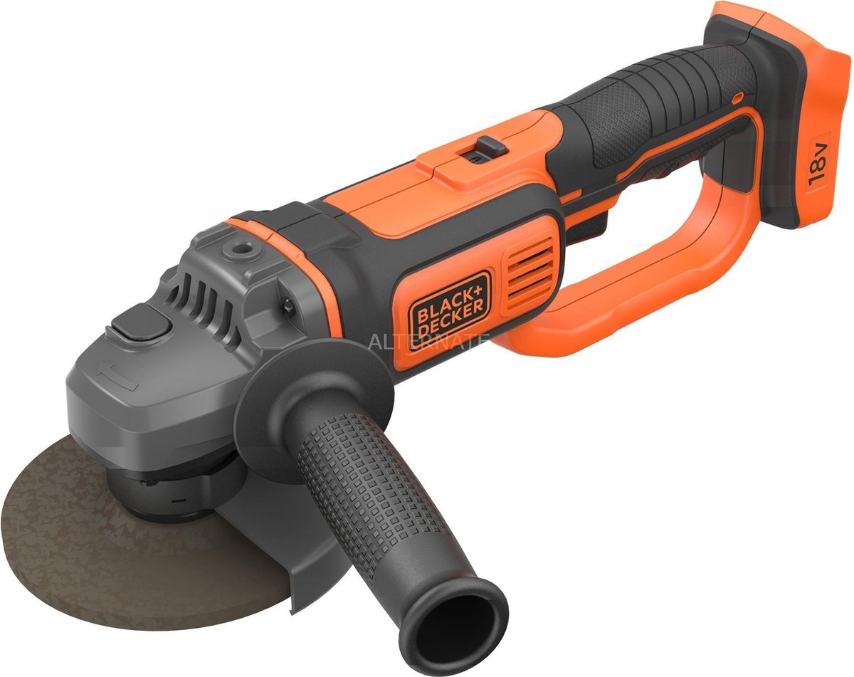 Meuleuse dangle sans fil Black & Decker BCG720N-XJ 125 mm sans batterie, sans chargeur, + accessoires 18 V