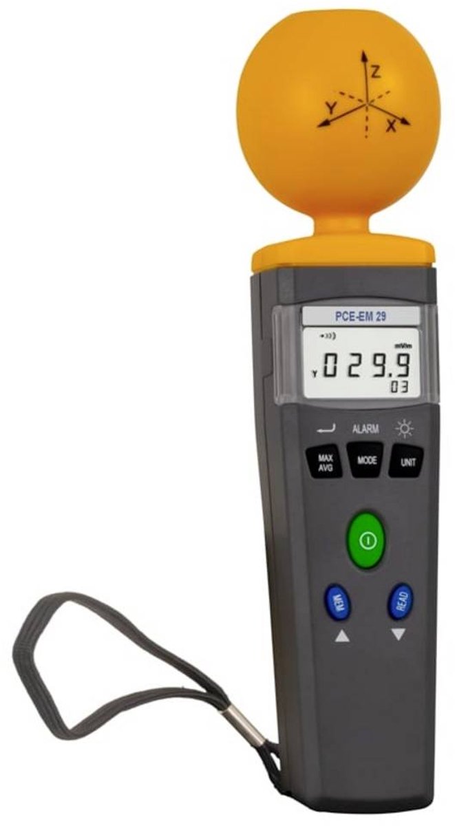 PCE Instruments PCE-EM 29 Mesureur dondes électromagnétiques HF