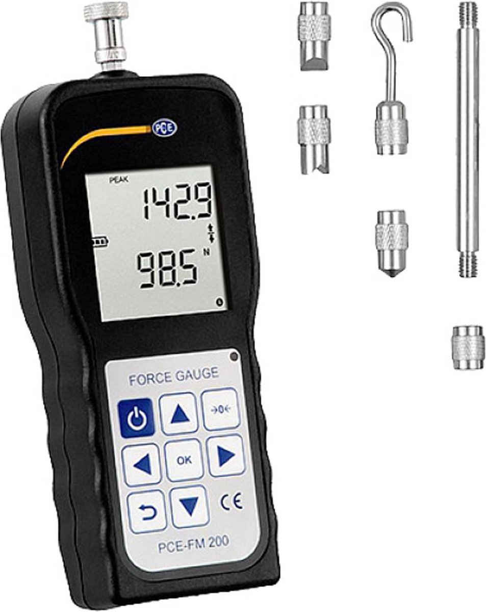 PCE Instruments PCE-FM 200 Dynamomètre dusine (sans certificat)