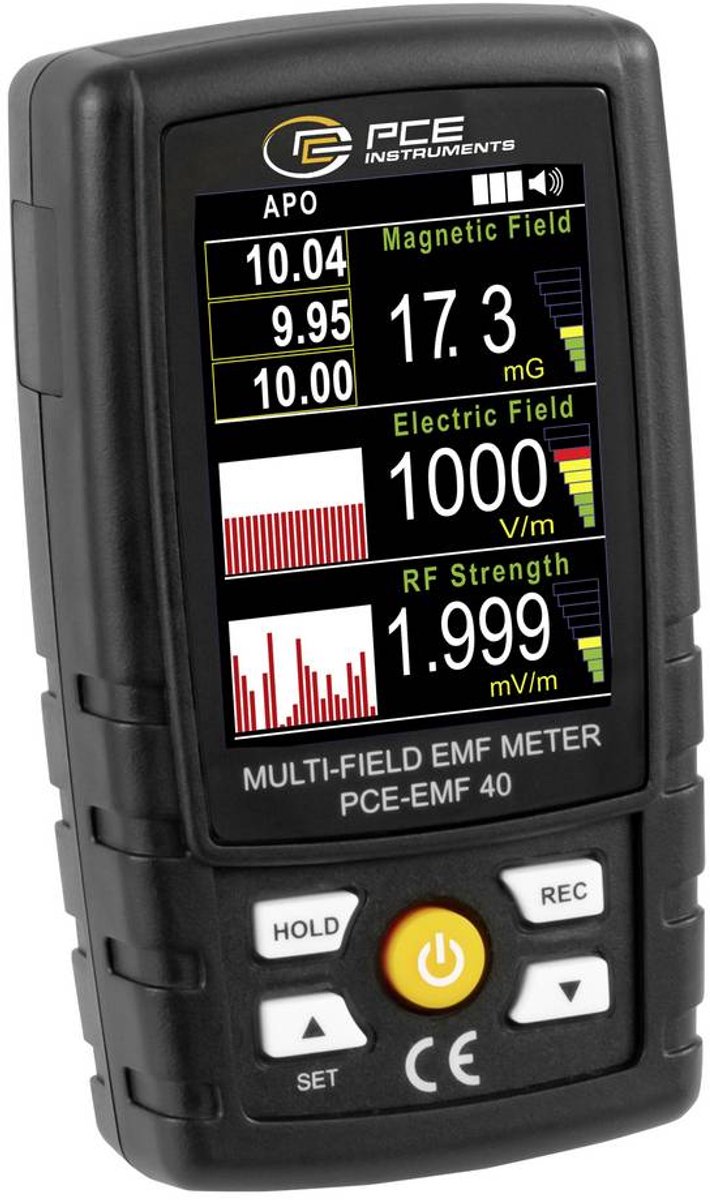 PCE Instruments PCE-EMF 40 Testeur de champ magnétique avec fonction danalyseur de données