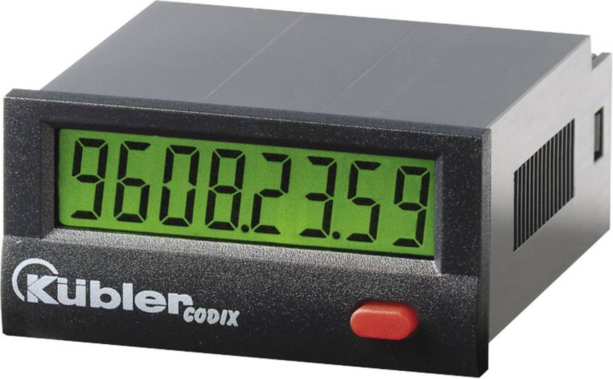 Compteur horaire électronique LCD 9999h59m59s/ 9999999.9s dimensions 45 x 22 mm Kübler Group Codix 135