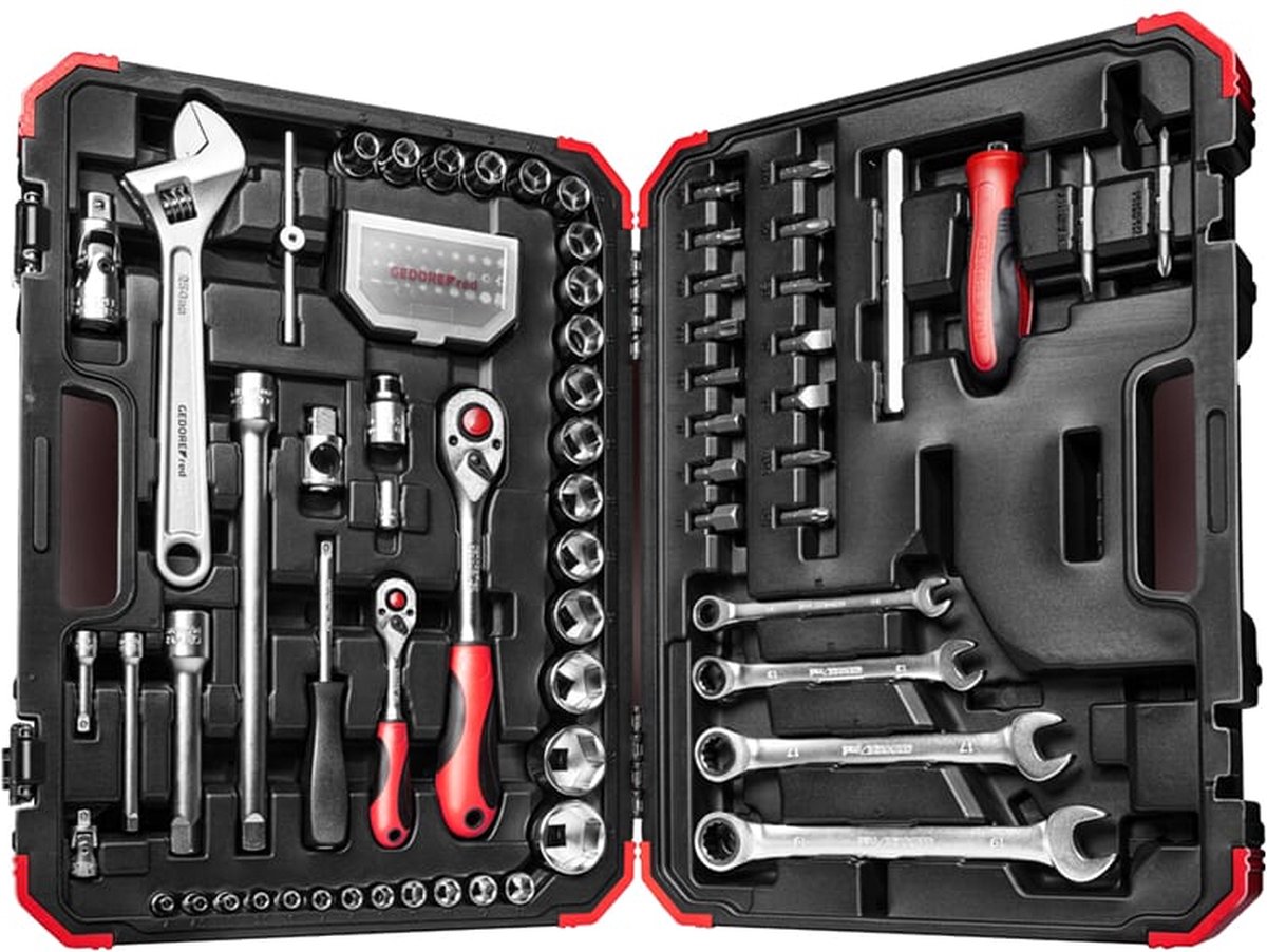 Gedore RED R46003097 Jeu de clés à douille  1/4 (6.3 mm), 1/2 (12.5 mm)  3300186