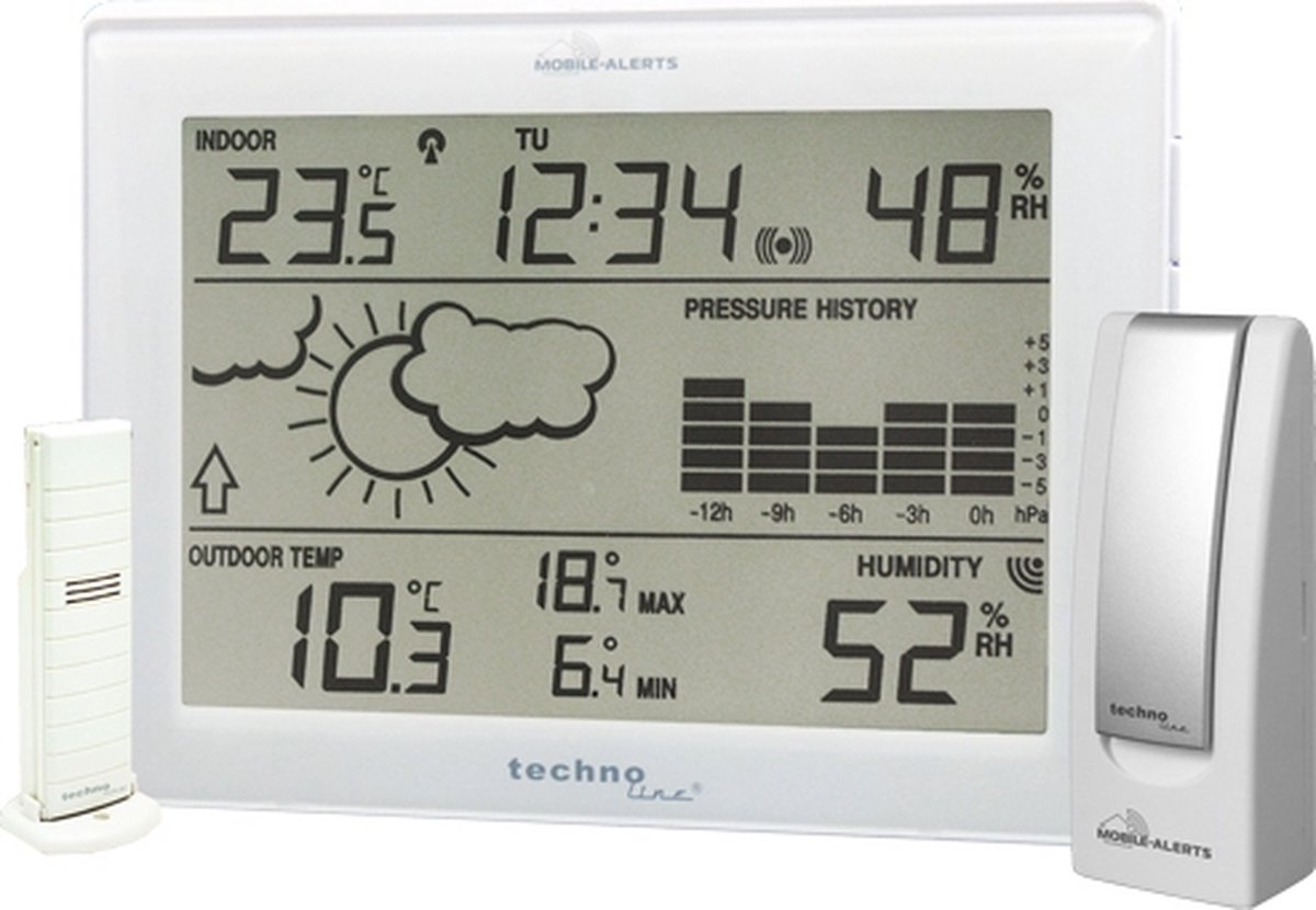 Station météo radiopilotée numérique Techno Line Mobile Alerts MA 10006