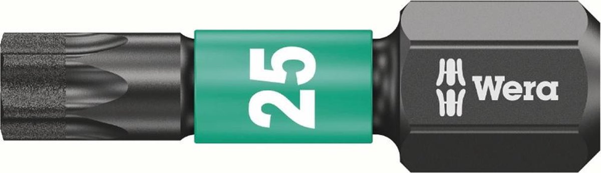 Wera 05057625001 Embout Torx Propulseur: 1/4 (6.3 mm) Sortie: TORX TX 25 25 mm