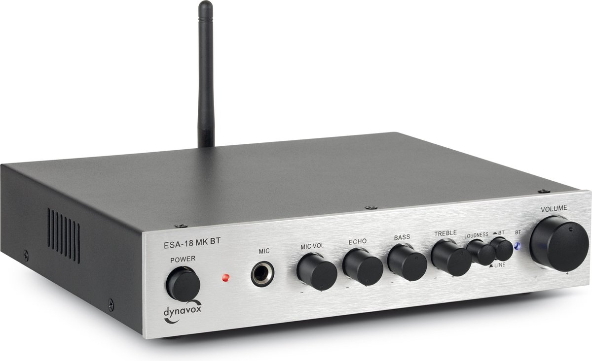 Amplificateur stéréo Dynavox ESA-18 MK BT 2 x 75 W argent