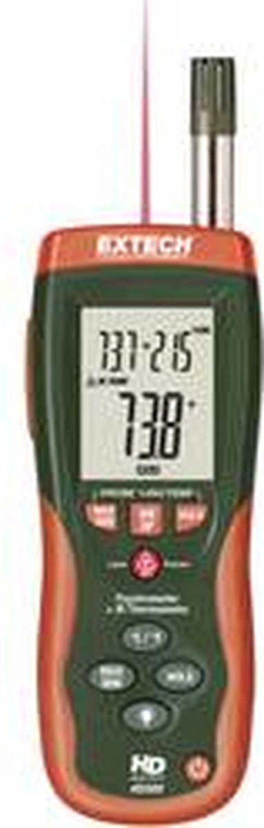 Extech HD-500 Hygromètre 0 % HR 100 % HR Affichage anti-moisissure/point de rosée