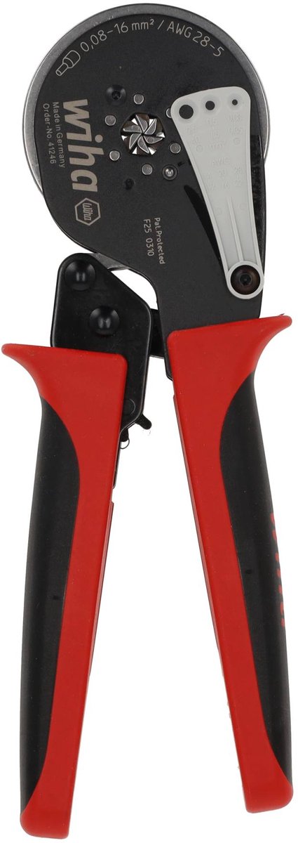 Pince à sertir Wiha 41246 41246 pour embouts de câble 0.08 à 16 mm²