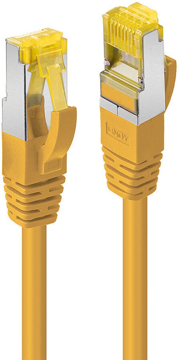 LINDY 47667 RJ45 Câble USB CAT 7 S/FTP 10.00 m jaune contacts dorés 1 pc(s)