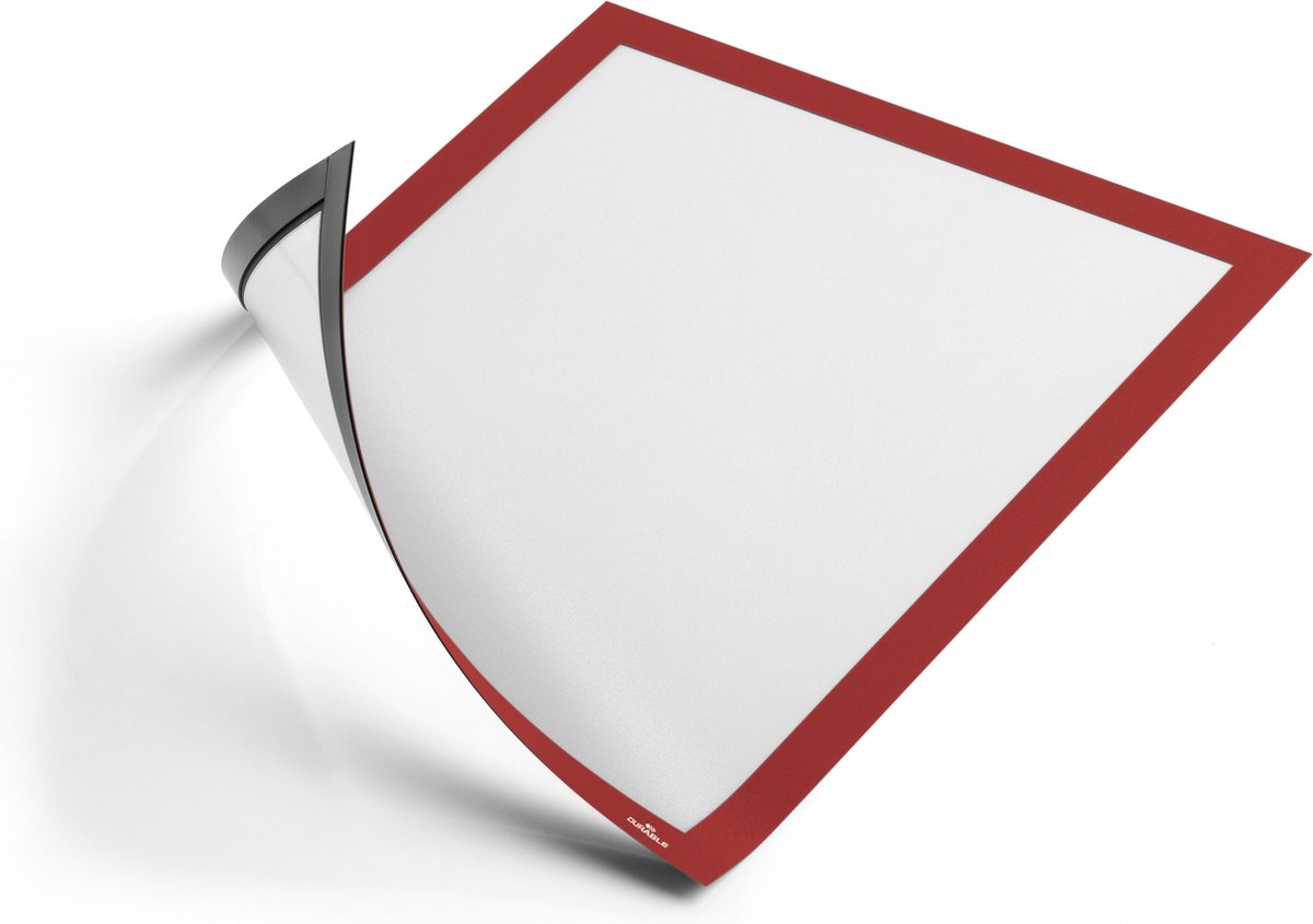 Durable 486903 Cadres magnétiques rouge (l x H) 238 mm x 324 mm DIN A4
