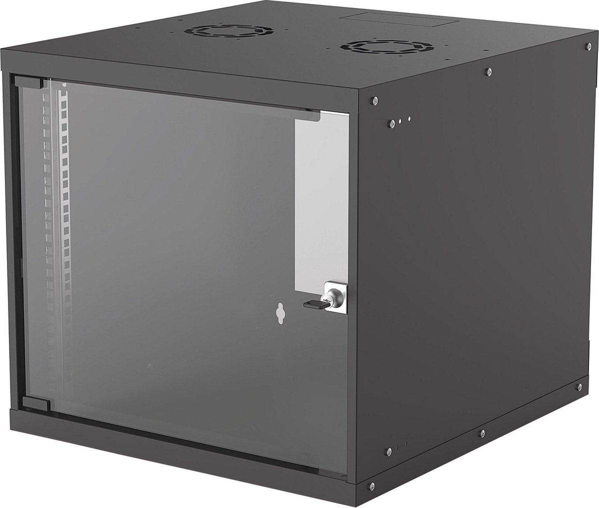Intellinet Basic Line 9HE Boîtier mural 19 (l x H x P) 540 x 487 x 560 mm 9 UH noir (RAL 9005)