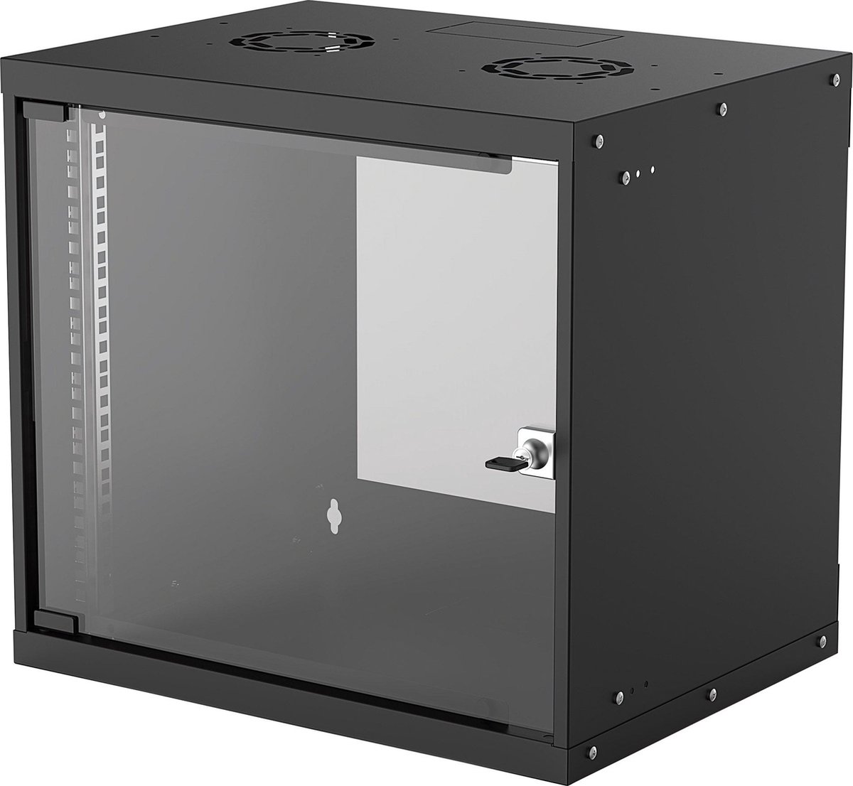 Intellinet Basic Line 9HE Boîtier mural 19 (l x H x P) 540 x 487 x 400 mm 9 UH noir (RAL 9005)