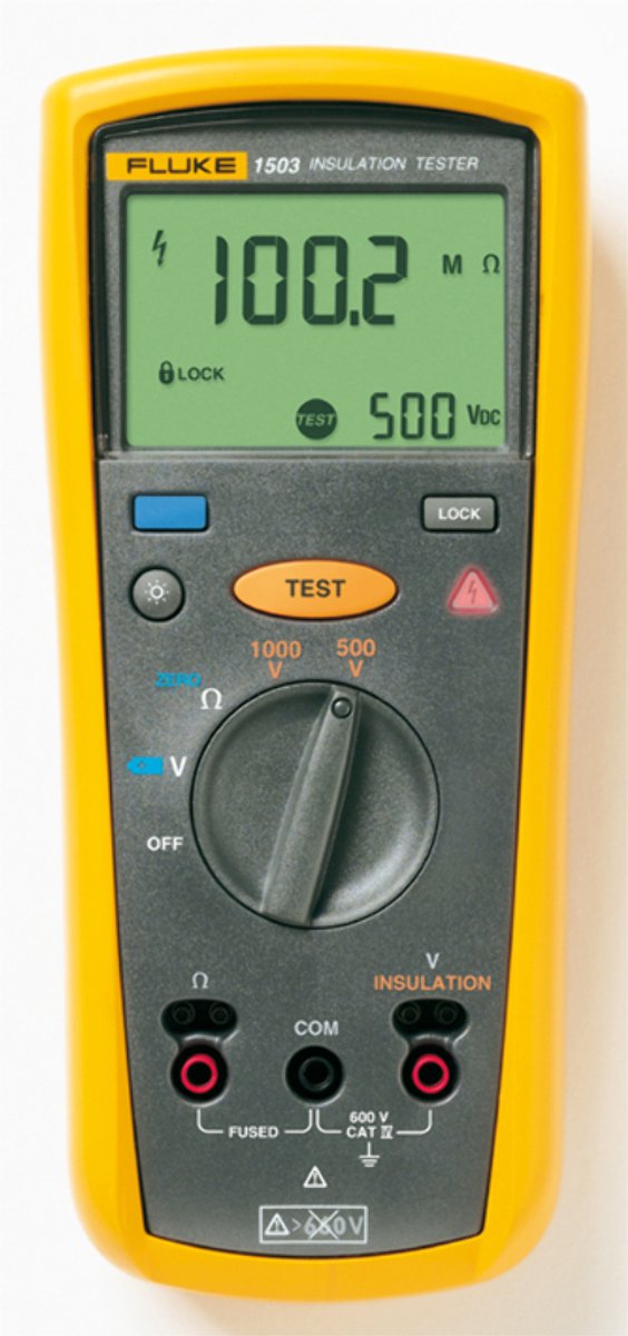 Fluke 1503 Appareil de mesure de lisolation 500 V, 1000 V 2 GΩ