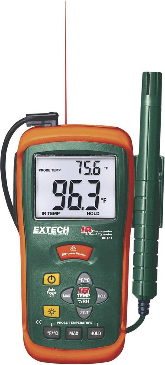 Extech RH101 Hygromètre 10 % HR 95 % HR thermomètre infrarouge