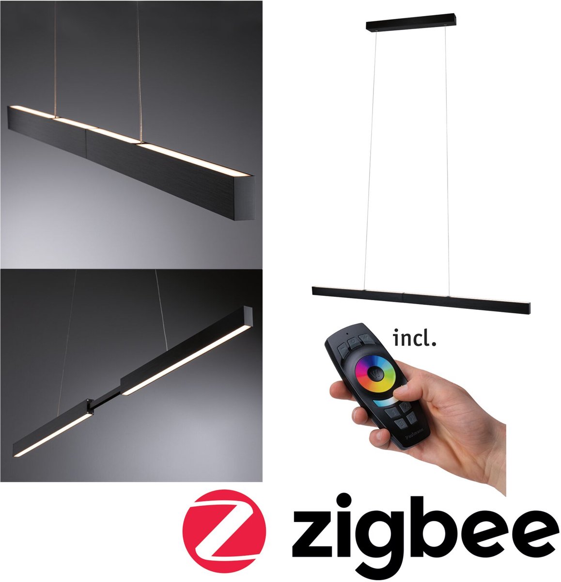Paulmann Aptare 79888 Suspension LED LED LED intégrée 36 W noir