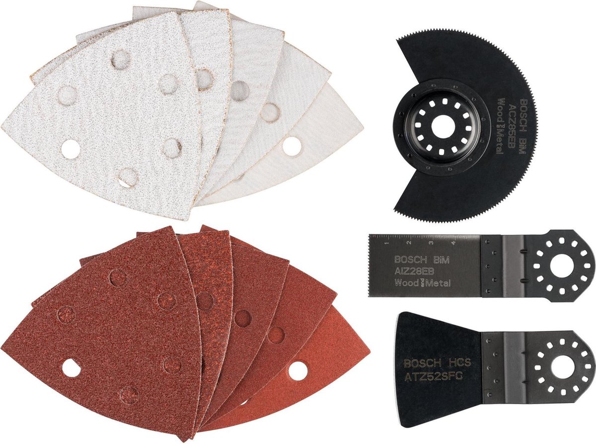 SET Starlock Universal, 13 pièces, pour Multi-cutter, Wood and Metal Bosch Accessories 2609256977 N/A