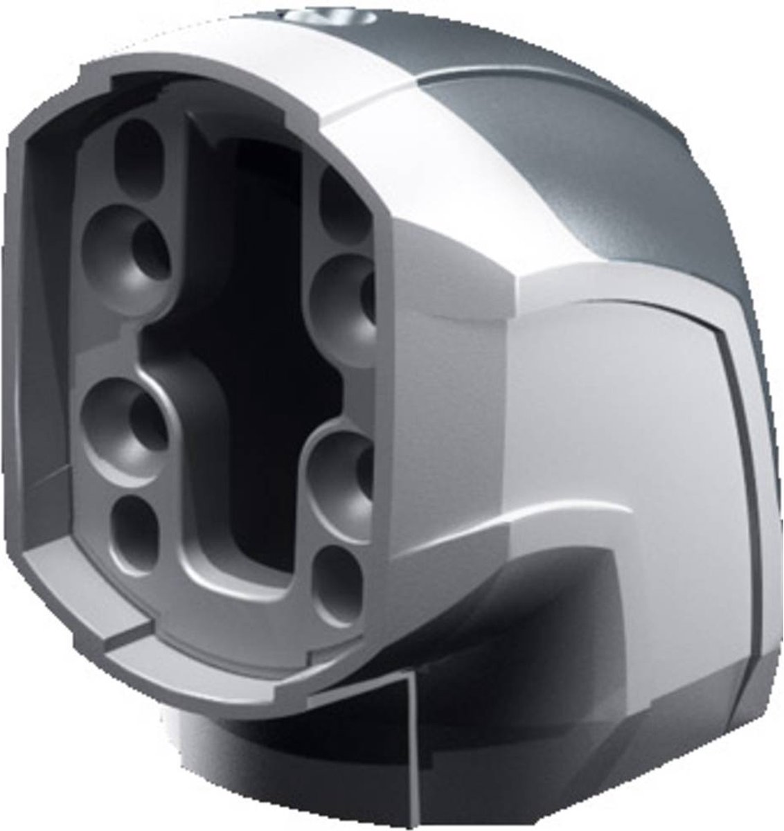 Rittal CP 6206.600 Adaptateur dangle coudé aluminium, plastique gris clair (RAL 7035) 1 pc(s) Piece