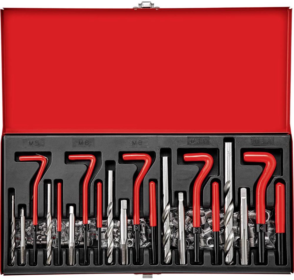 TOOLCRAFT TO-5016567 Jeu de galets de filetage M5, M6, M8, M10, M12