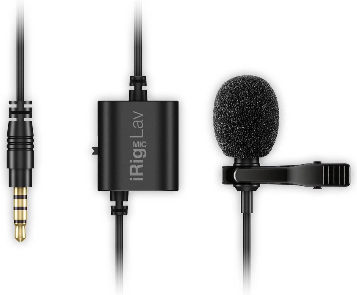 Micro-cravate Micro IK Multimedia MIC LAV Type de transmission (détails):filaire avec pince, avec bonnette anti-vent