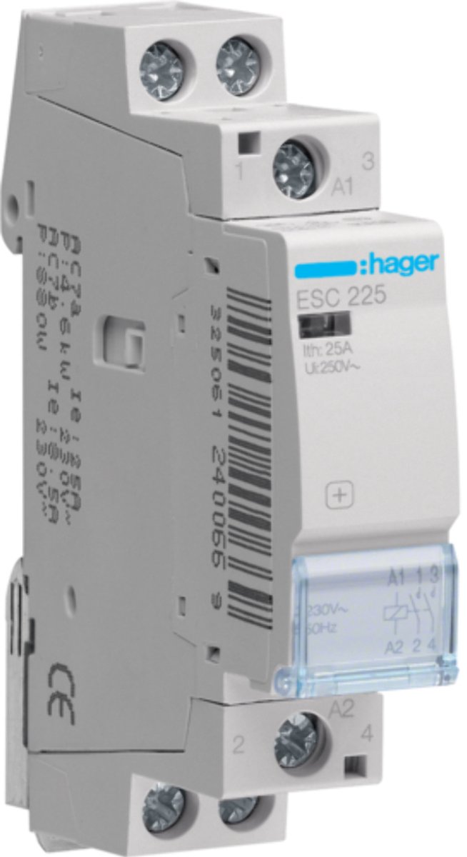 Hager Sonstiges Relais Contacteur dinstallation 2 NO (T) 230 W 230 V 25 A Piece 1 pc(s)