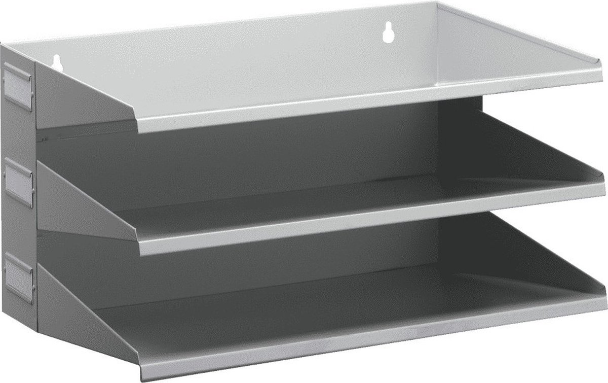 Durable Plateau de tri du courrier 335910 gris DIN A4 Nombre de compartiments: 3