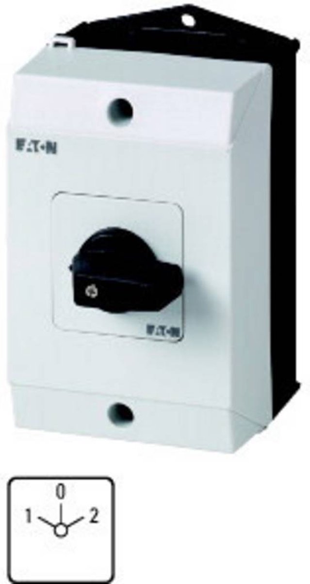 Eaton T0-3-8401/I1 Commutateur à cames avec position zéro 20 A 2 x 60 ° gris, noir 1 pc(s) Piece