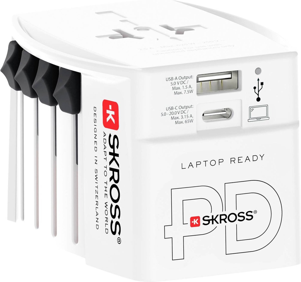 Skross 1302976 Adaptateur de voyage MUV AC65PD