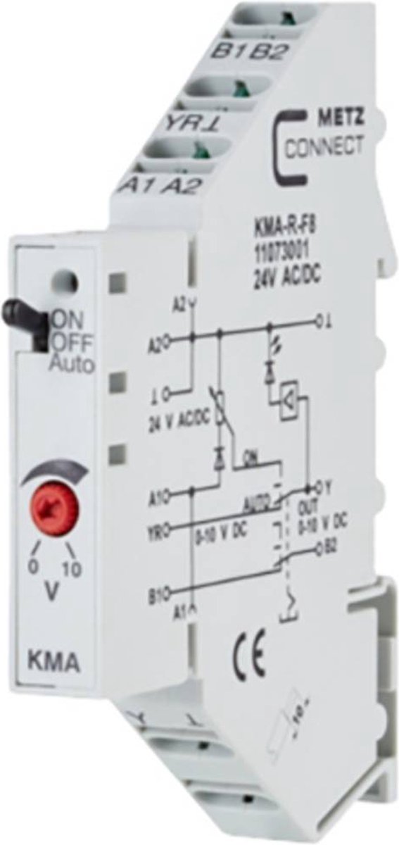 Générateur de valeur analogique 24, 24 V/AC, V/DC (max) Metz Connect 11073001 Piece 1 pc(s)
