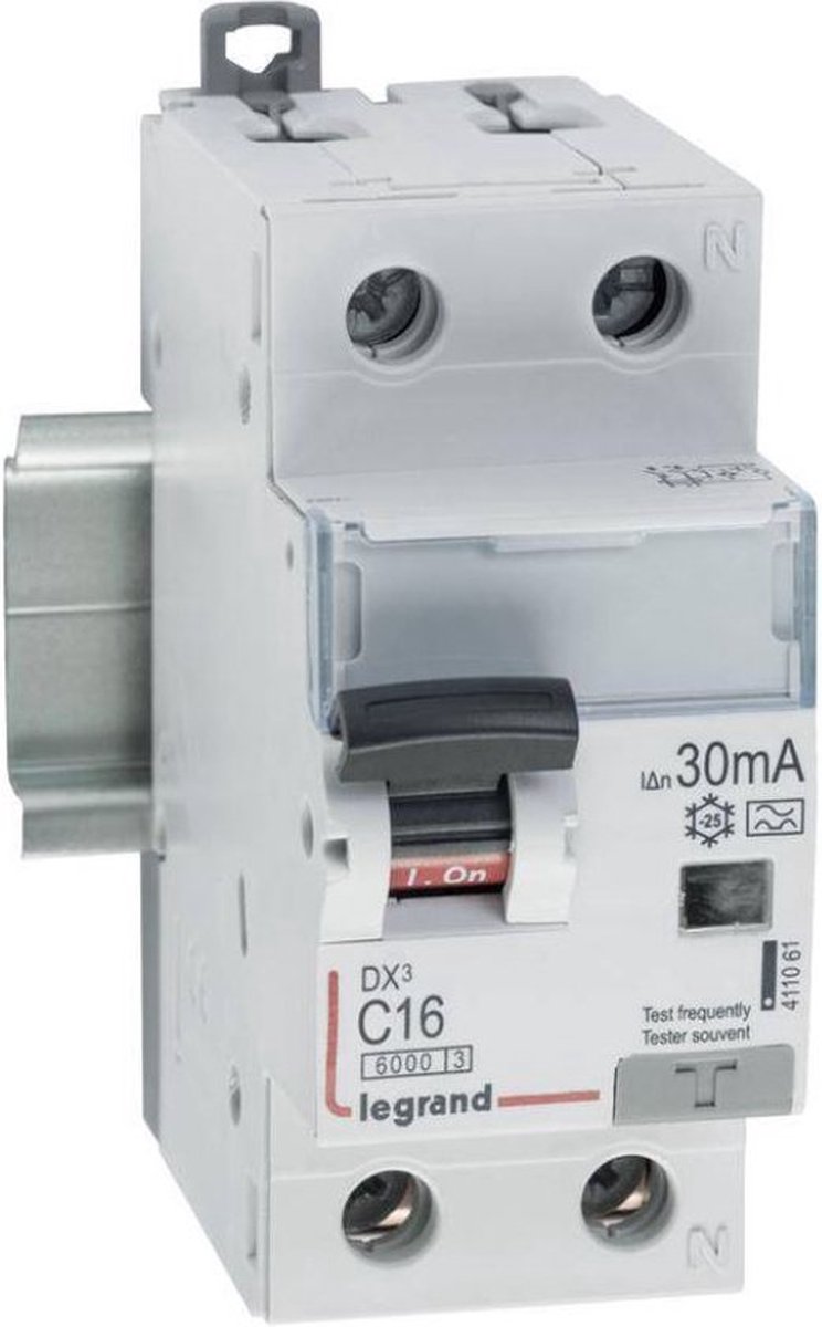 Legrand 411061 Interrupteur différentiel/Disjoncteur de protection 16 A 230 V/AC