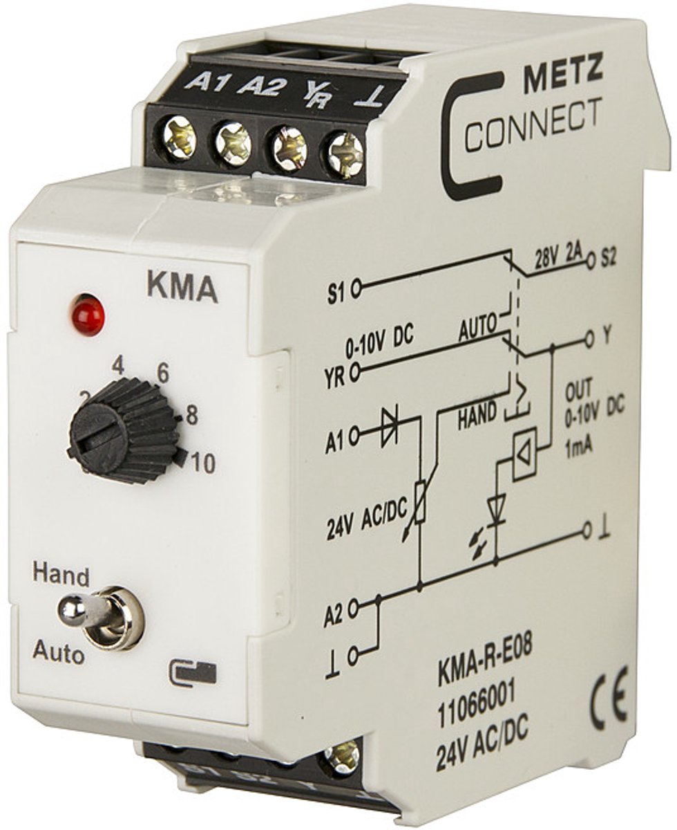 Générateur de valeur analogique 24, 24 V/AC, V/DC (max) analogique Metz Connect 11066001 1 pc(s)