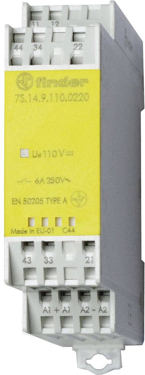 Finder 7S.14.9.012.4220 Relais Tension nominale: 12 V/DC Courant de commutation (max.): 3 A 2 NO (T) 1 pc(s)