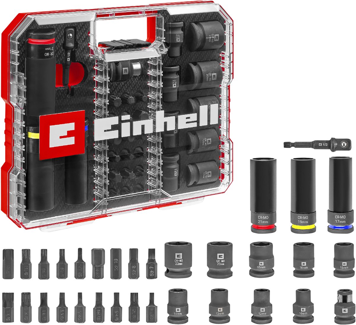 Einhell Impact Set dembouts et clés à douille 1/2 109288