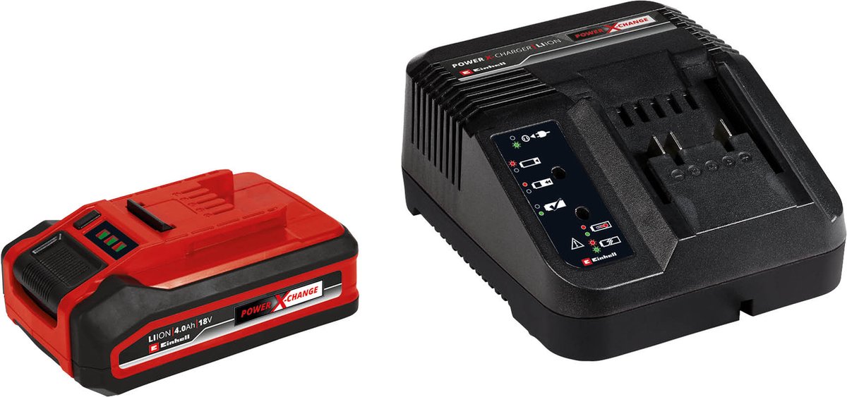 Einhell 4512159 Power X-Change PXC Starter Kit Batterie pour outil et chargeur 18 V 4000 mAh Li-Ion