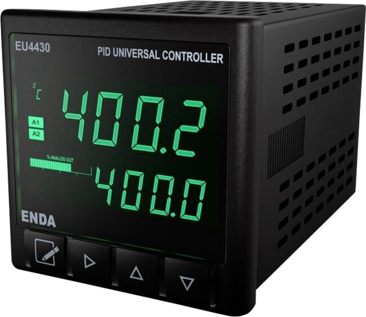 Enda EU4430-230 PID Régulateur universel Pt100, J, K, L, T, S, R SSR, Relais 10 A (l x H) 48 mm x 48 mm