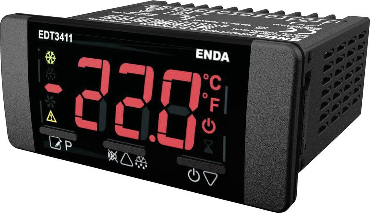 Enda EDT3411-230-08 Régulateur de température NTC -60 à +150 °C Relais 8 A (l x H) 77 mm x 35 mm